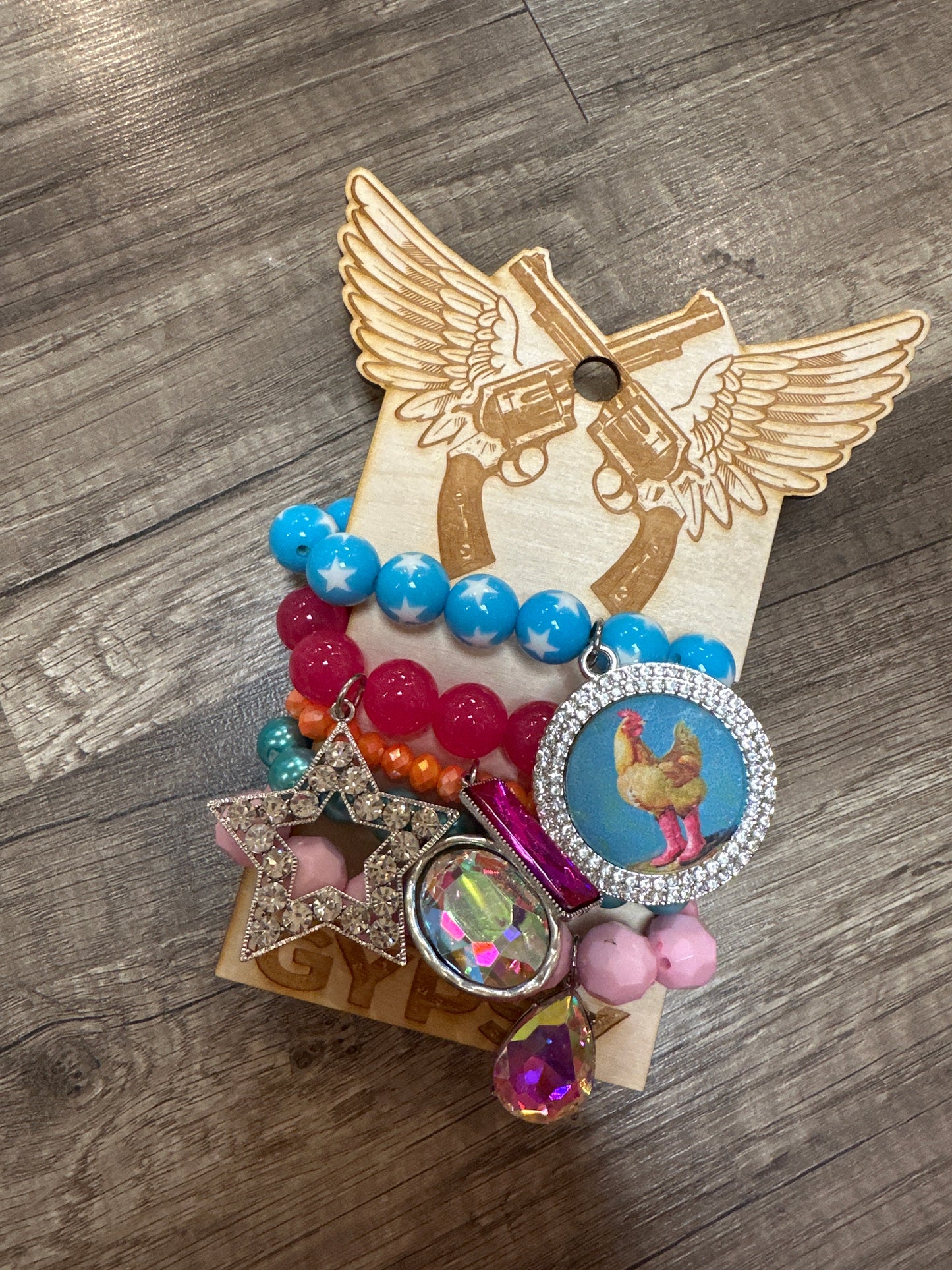 DSP Bracelet Stack with Chicken