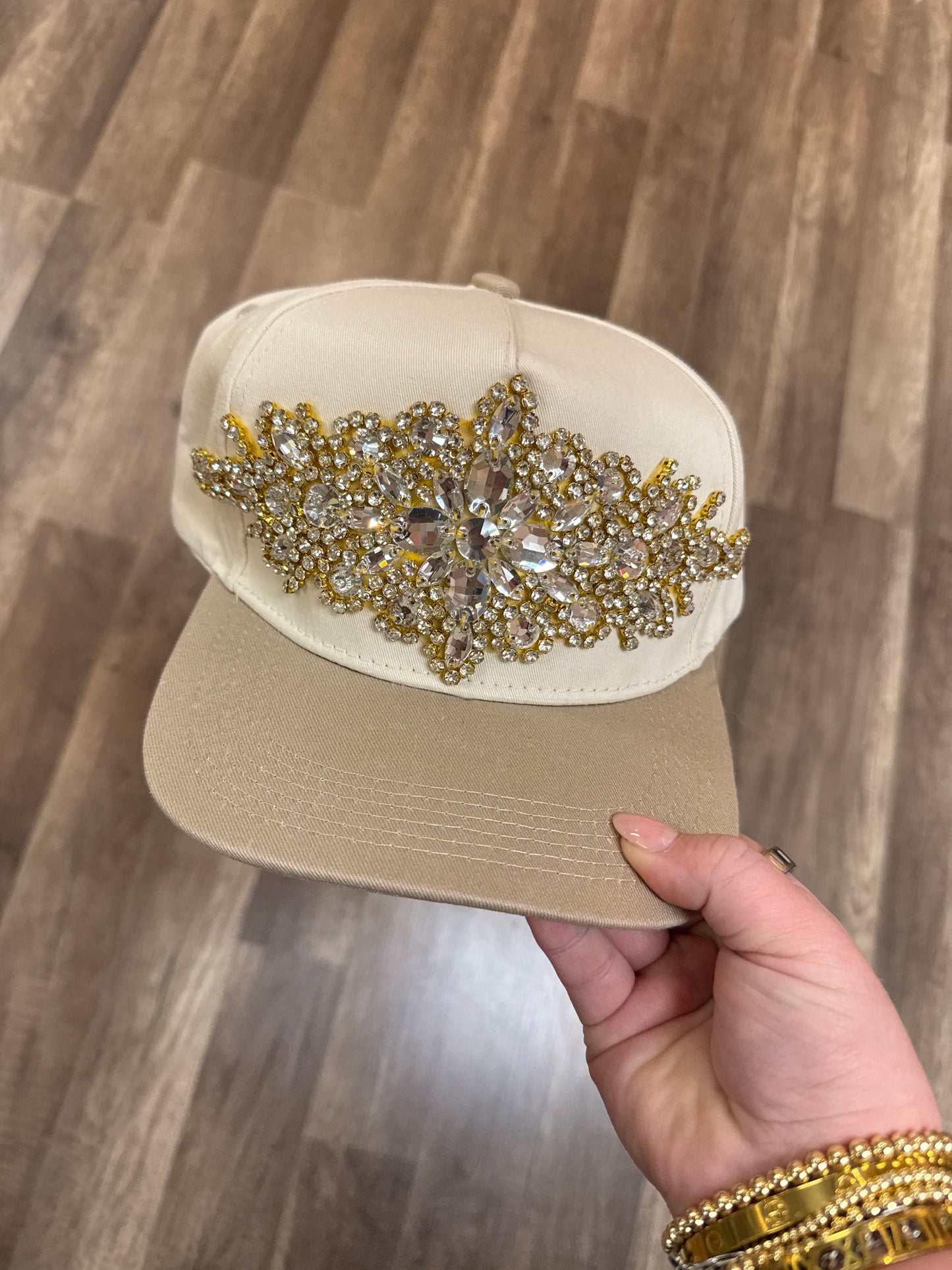DROP THE WALLS CRYSTAL BALLCAP TAN