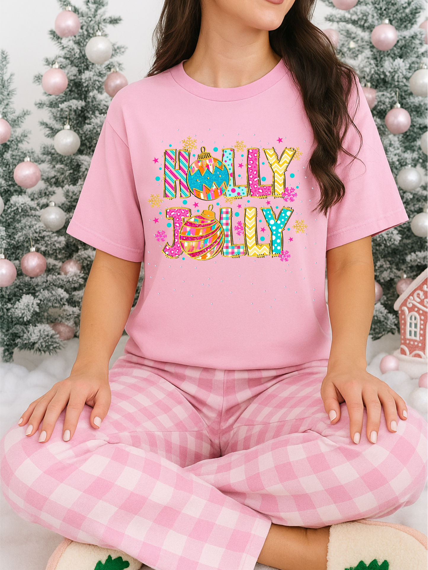 Holly Jolly Christmas Graphic Tee
