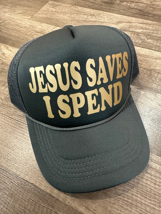 Keep it Gypsy Jesus Saves I Spend Trucker Ballcap