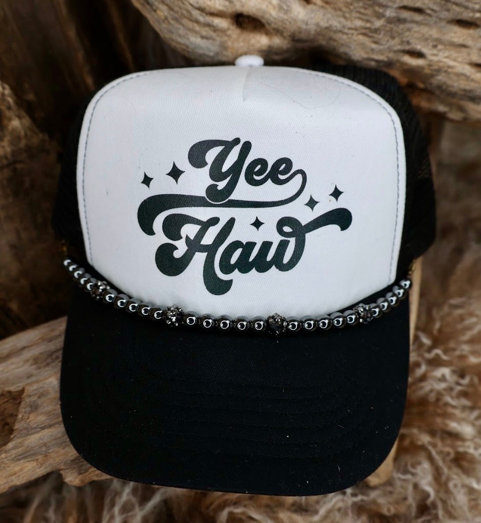 TRUCKER CAP Yee Haw Black