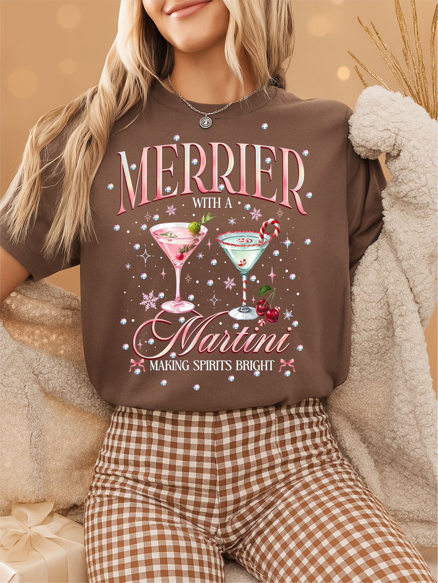 Merrier with a Martini Graphic Tee