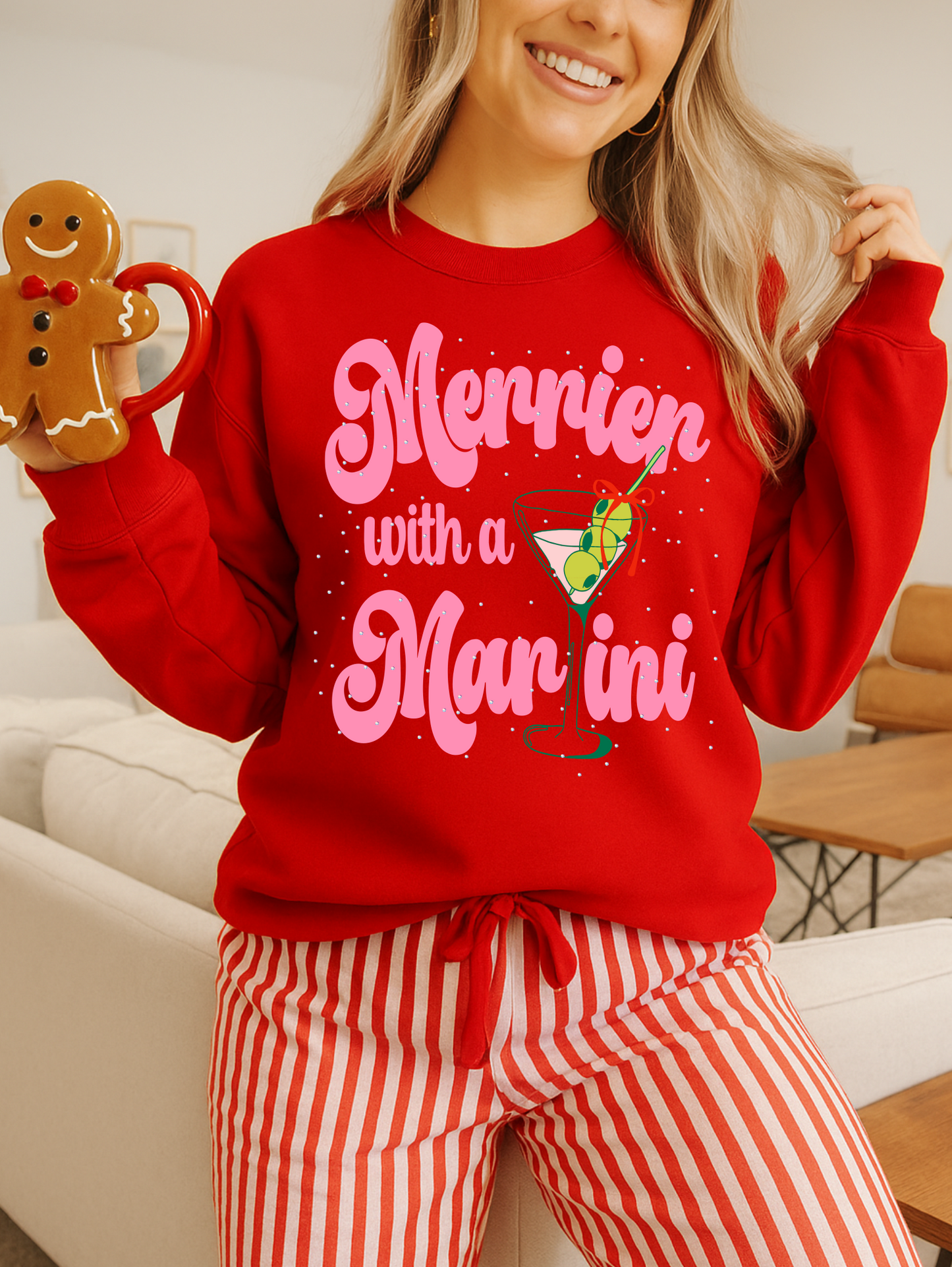 Merrier with a Martini Crewneck
