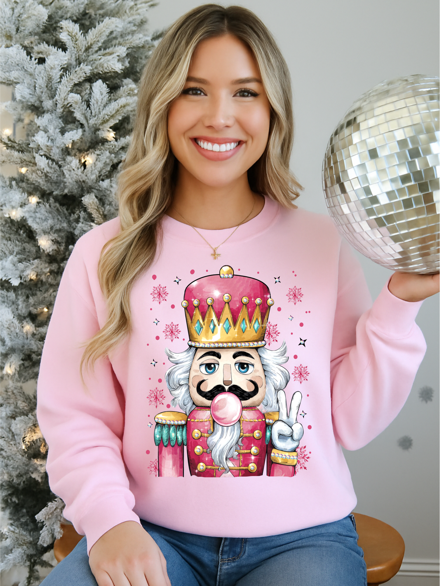 Nutcracker Bubble Crewneck