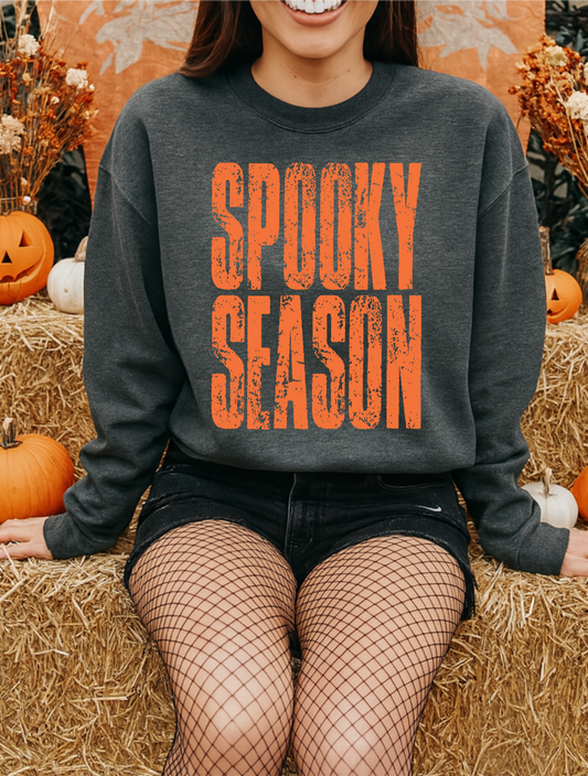 Spooky Season Dark Grey Crewneck
