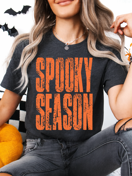 Spooky Season Dark Grey Graphic Tee