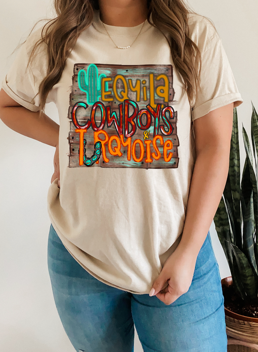 GRAPHIC TEE 65S Tequila Cowboys & Turquoise