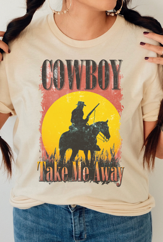 GRAPHIC TEE 218C Cowboy Take Me Away