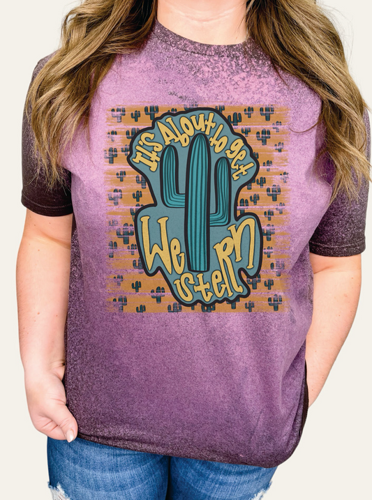GRAPHIC TEE 293BR Its About to Get Western