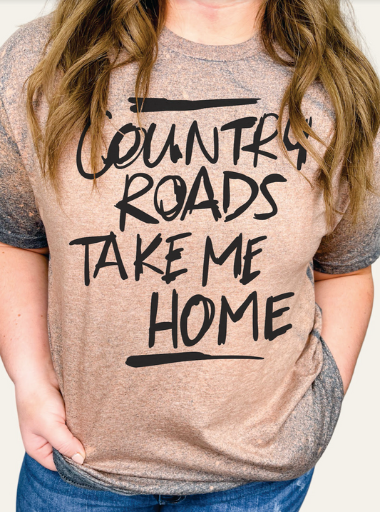 GRAPHIC TEE 305DG Country Roads Take Me Home
