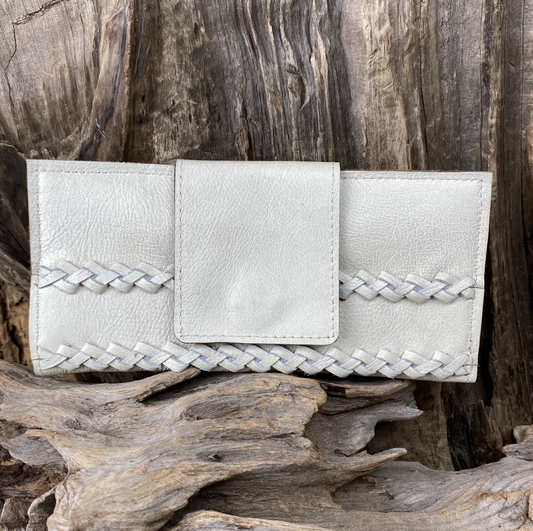 SunsetRidge Wallet with Braid Cream