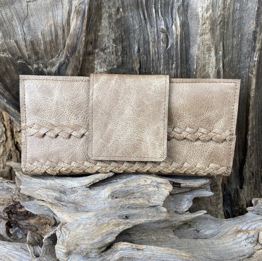 SunsetRidge Wallet with Braid Marble