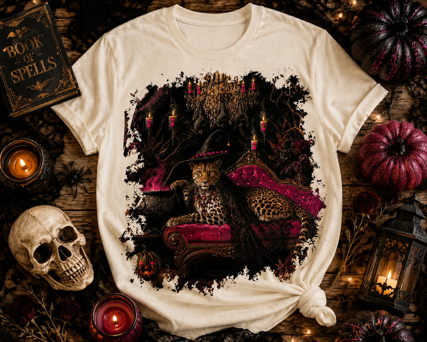 Leopard Cream Graphic Tee 2099
