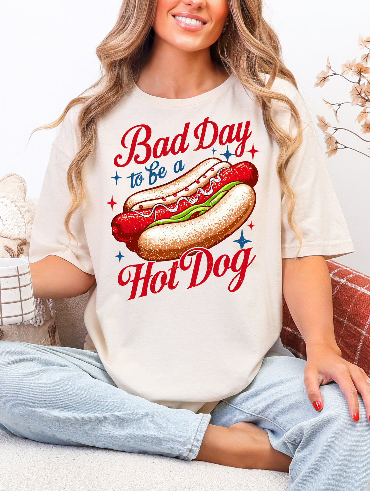 Bad Day to be a Hotdog Graphic Tee