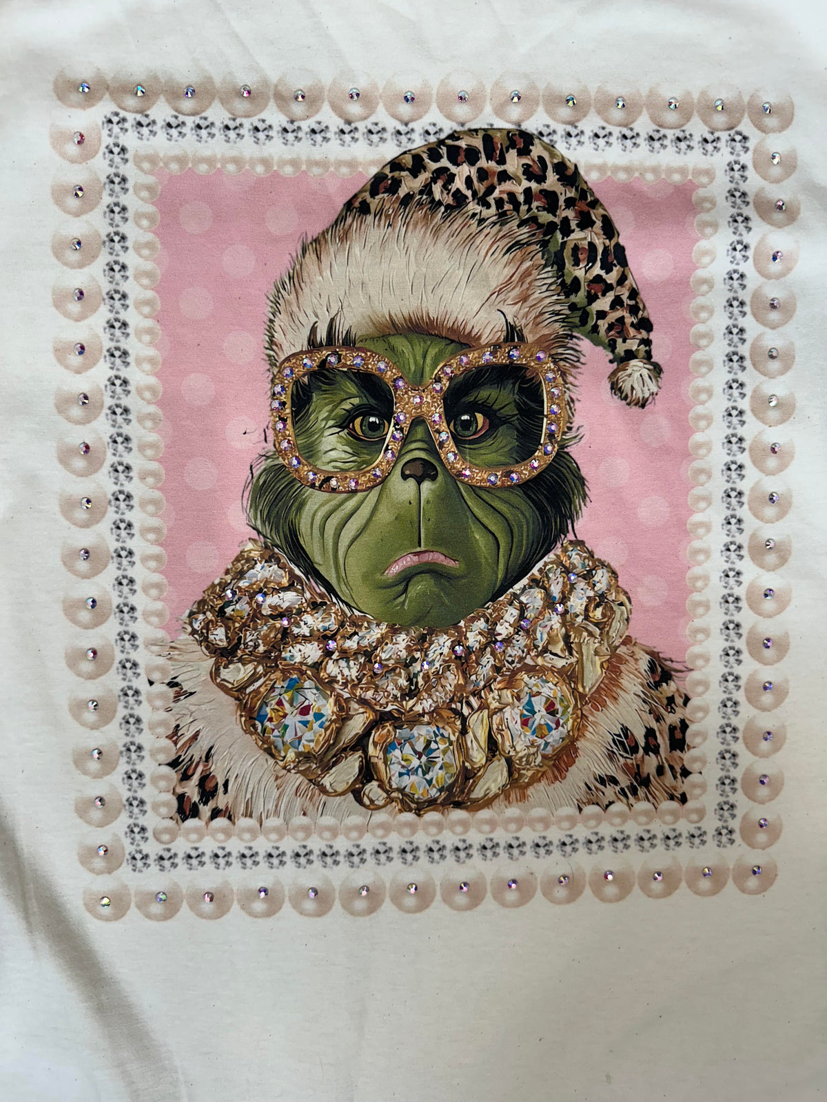 Green Man Cream Graphic Tee 2195