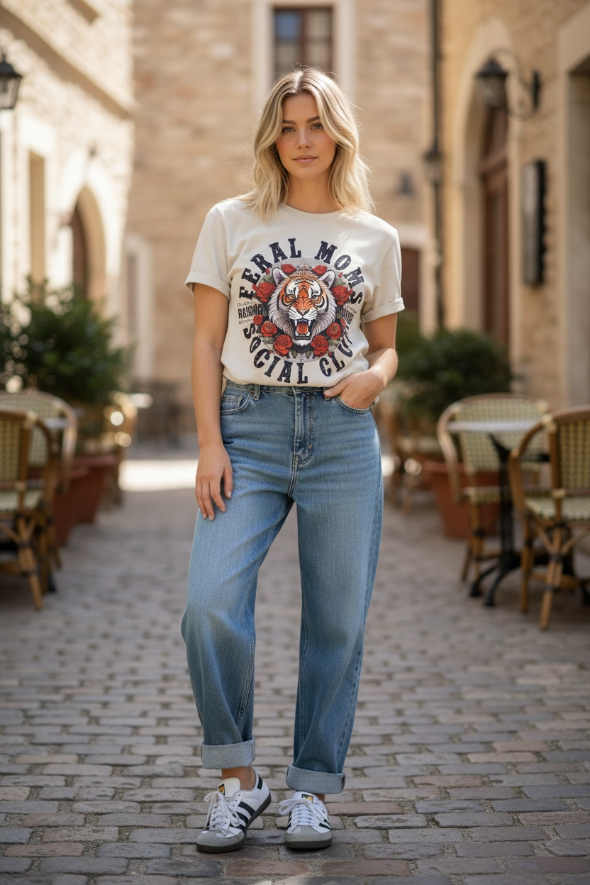 Feral Moms Social Club Graphic Tee