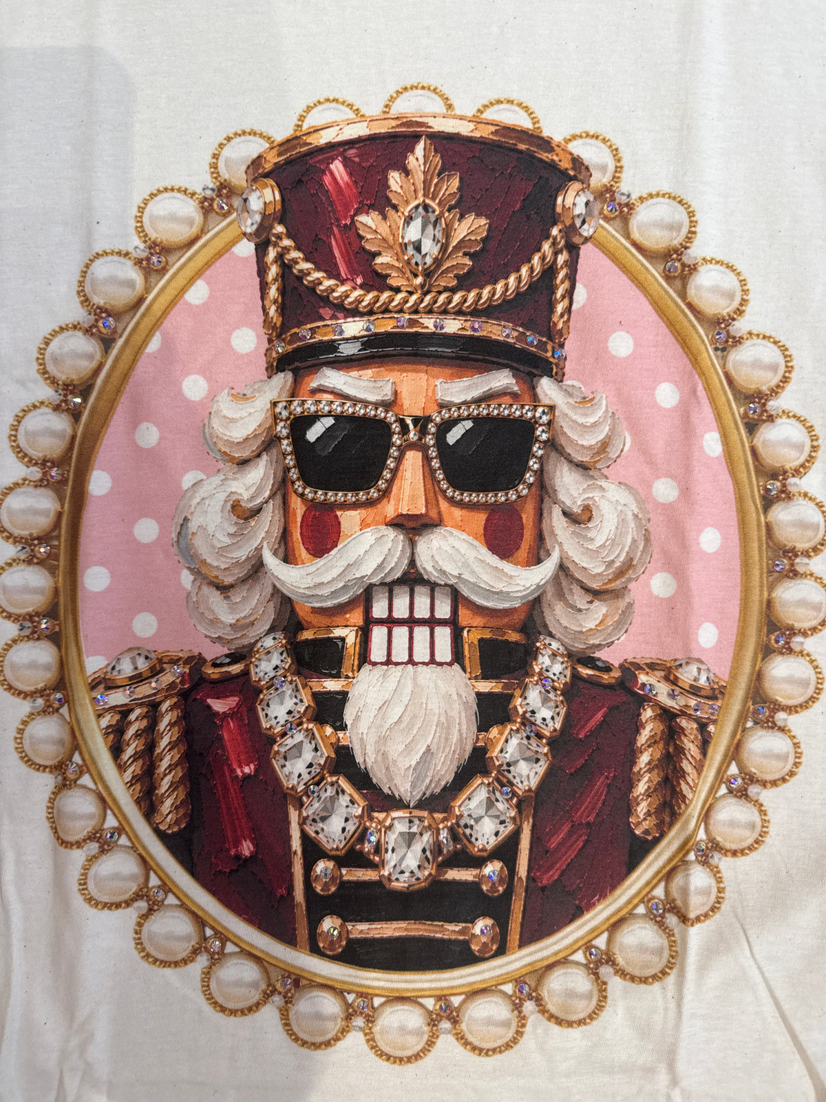 Nutcracker Oval Cream Graphic Tee 2202