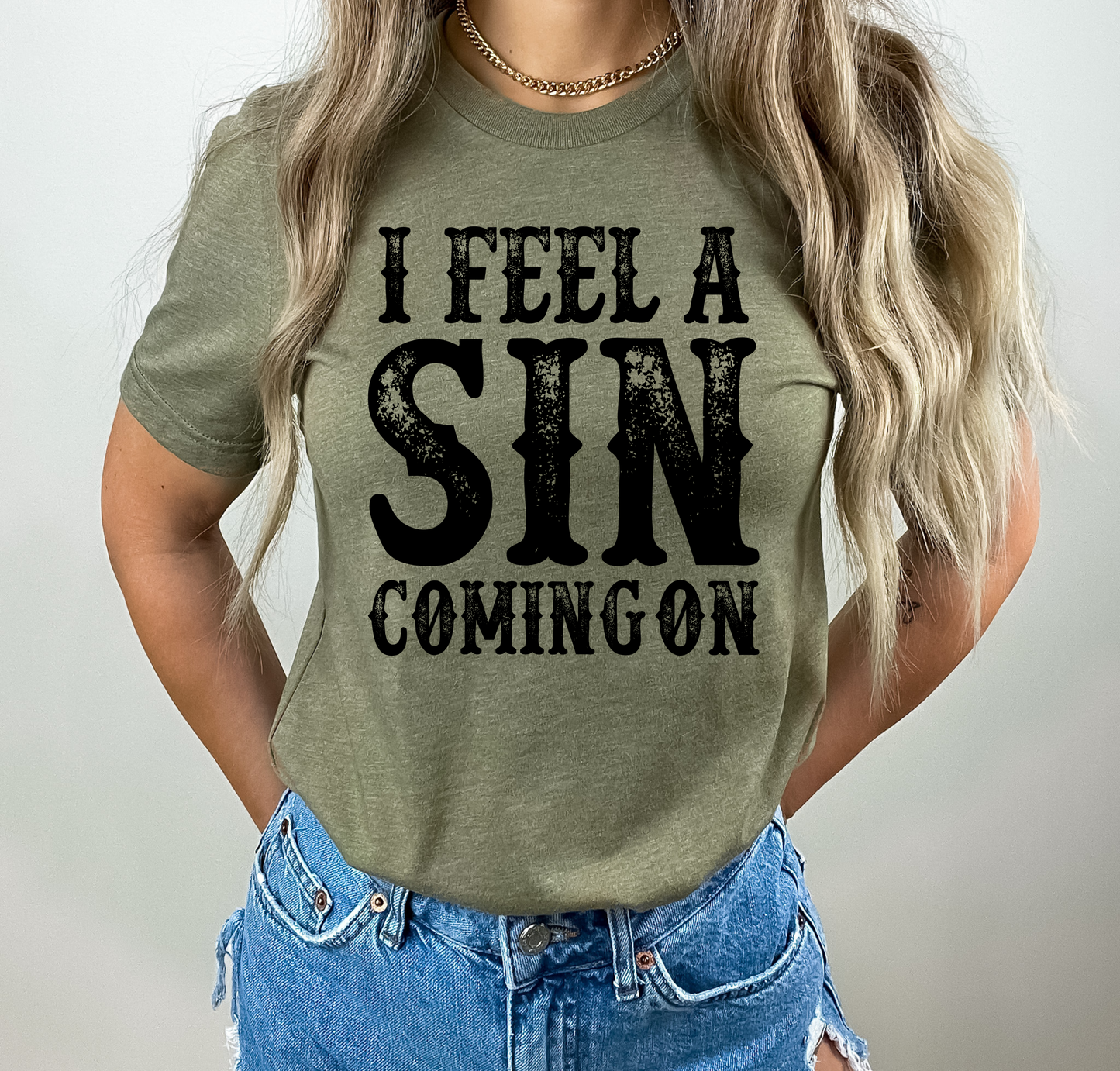 GRAPHIC TEE 190 I Feel a Sin Coming On