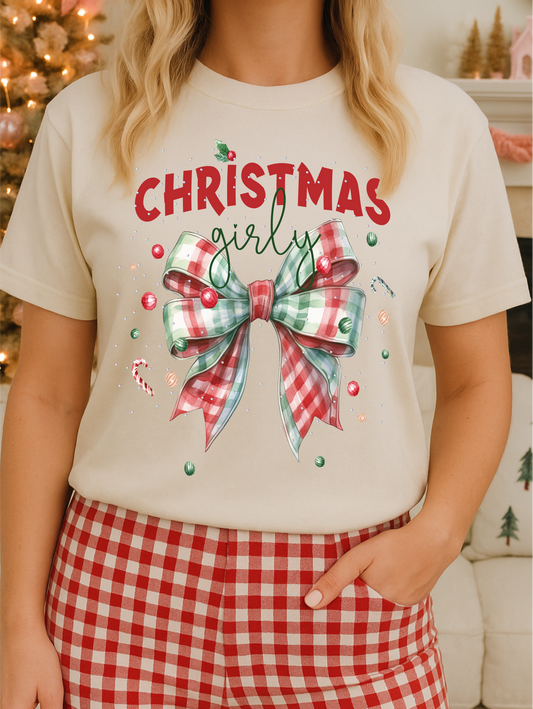 Christmas Girly Graphic Tee