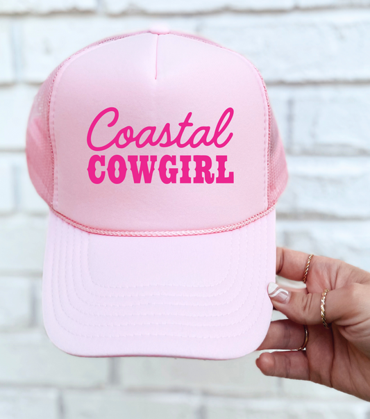 Coastal Cowgirl TRUCKER CAP LTPNK