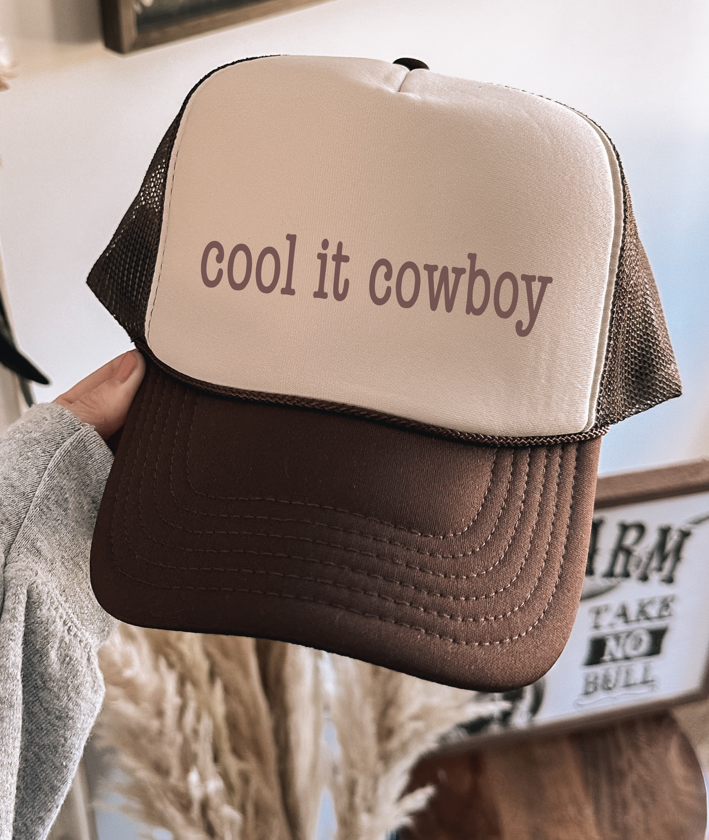 Cool it Cowboy TRUCKER CAP BWNTAN