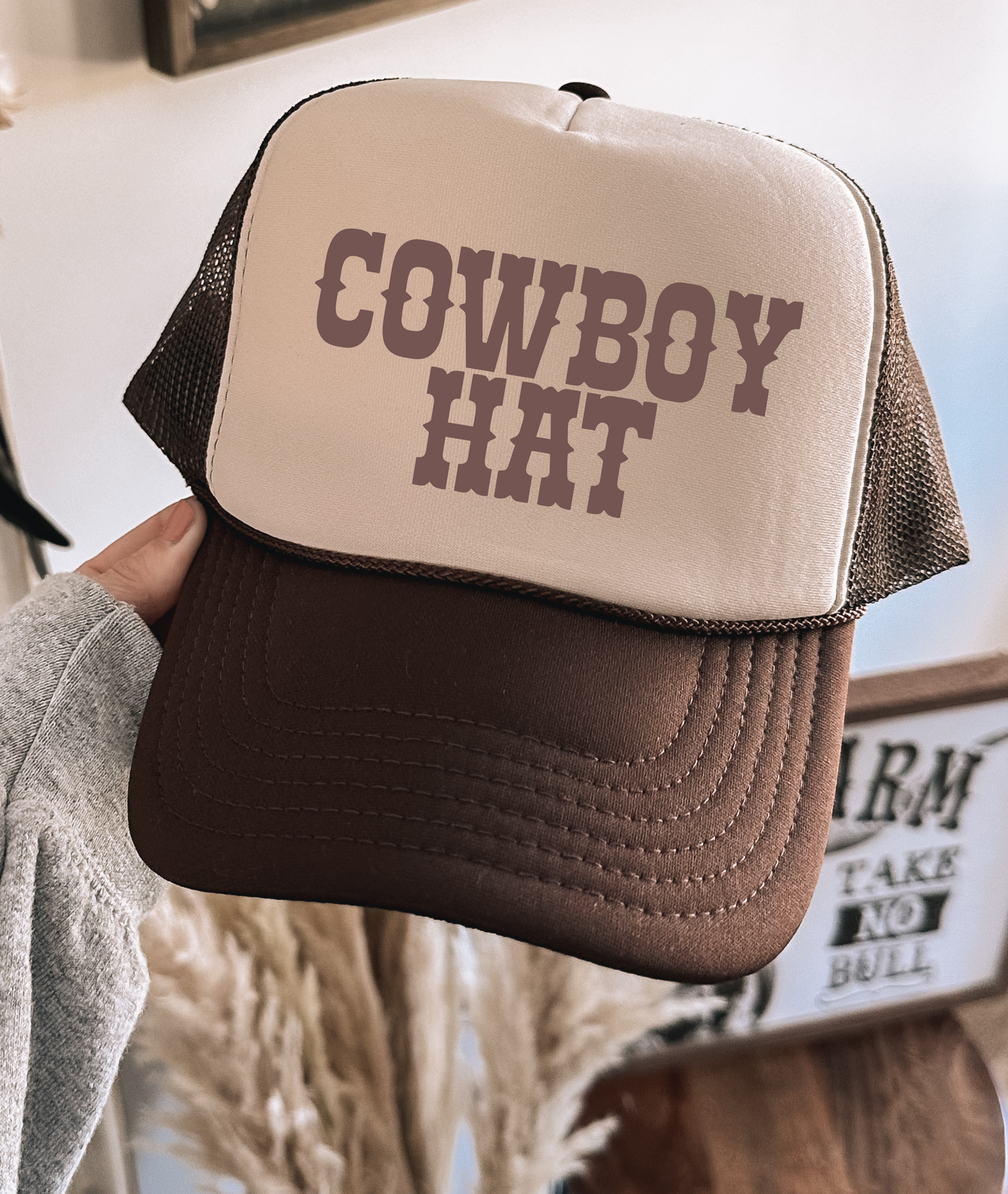 Cowboy Hat TRUCKER CAP BWNTAN