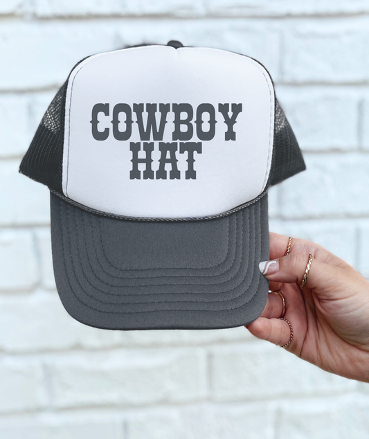 Cowboy Hat TRUCKER CAP GRYWHT