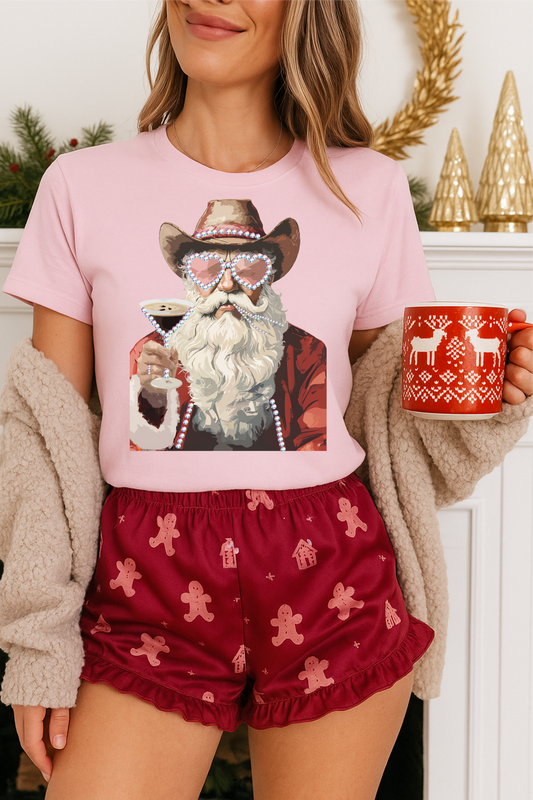 Cowboy Santa Graphic Tee