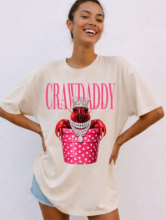 Crawdaddy Crystal Cream Graphic Tee