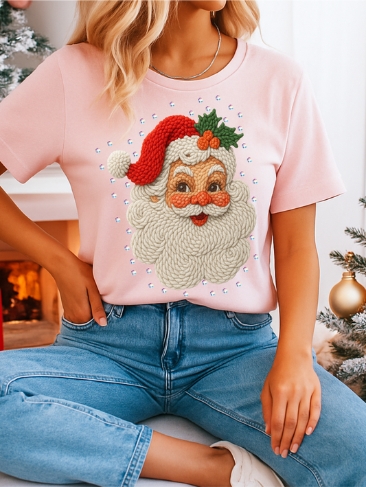 Crochet Santa Graphic Tee