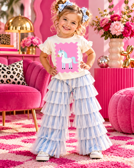 Unicorn Cream Kids Graphic Tee 184K