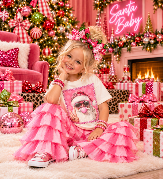 Santa Bubble Cream Kids Graphic Tee 2181