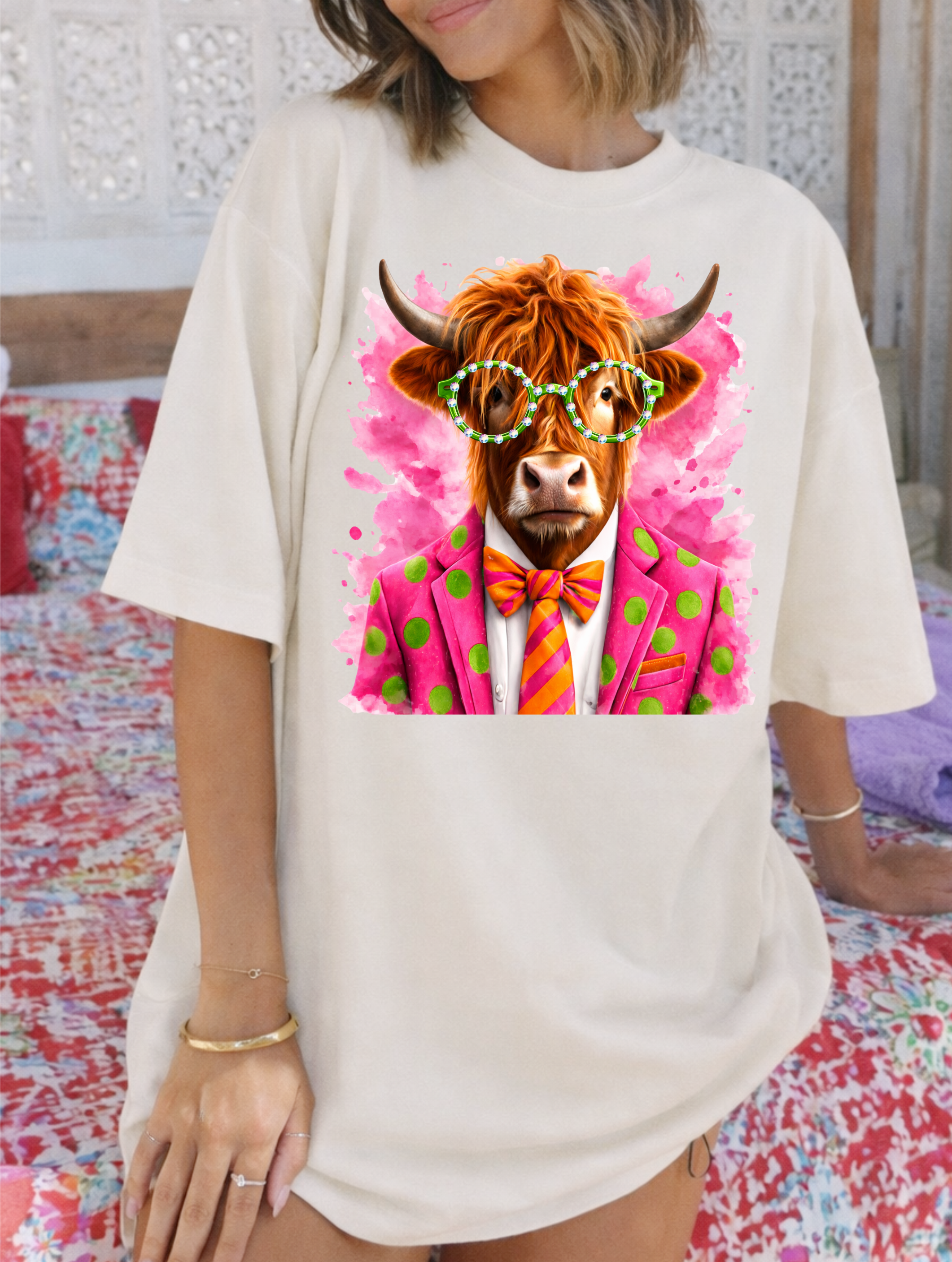 Funky Cow Cream Graphic Tee – Shop Keep it Gypsy