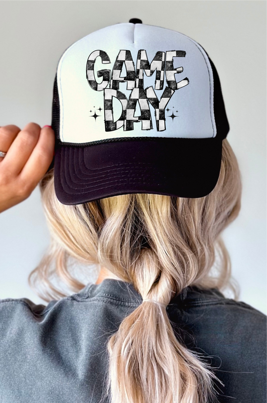 Gameday Checkered Mascot Trucker Ballcap