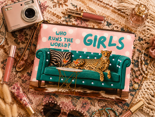Who Runs The World Girls Maxine Makeup Bag