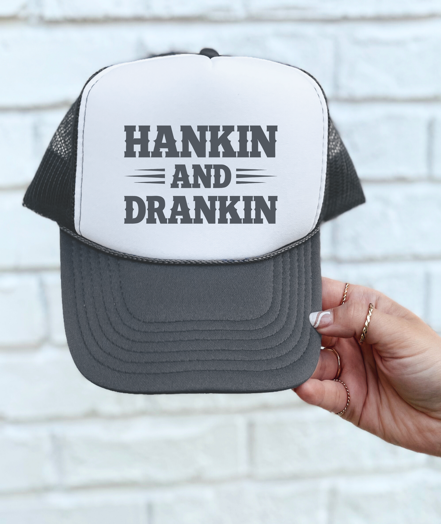 Hankin and Drankin TRUCKER CAP GRYWHT