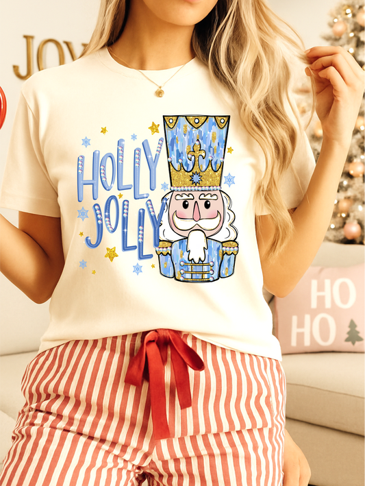 Holly Jolly Crystal Graphic Tee