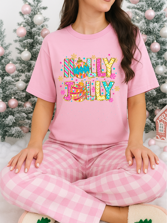Holly Jolly Christmas Graphic Tee