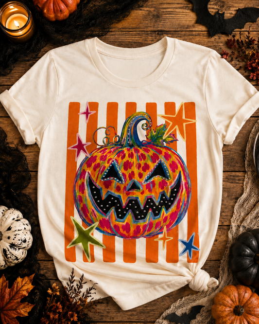 Preppy Pumpkin Cream Graphic Tee 2102