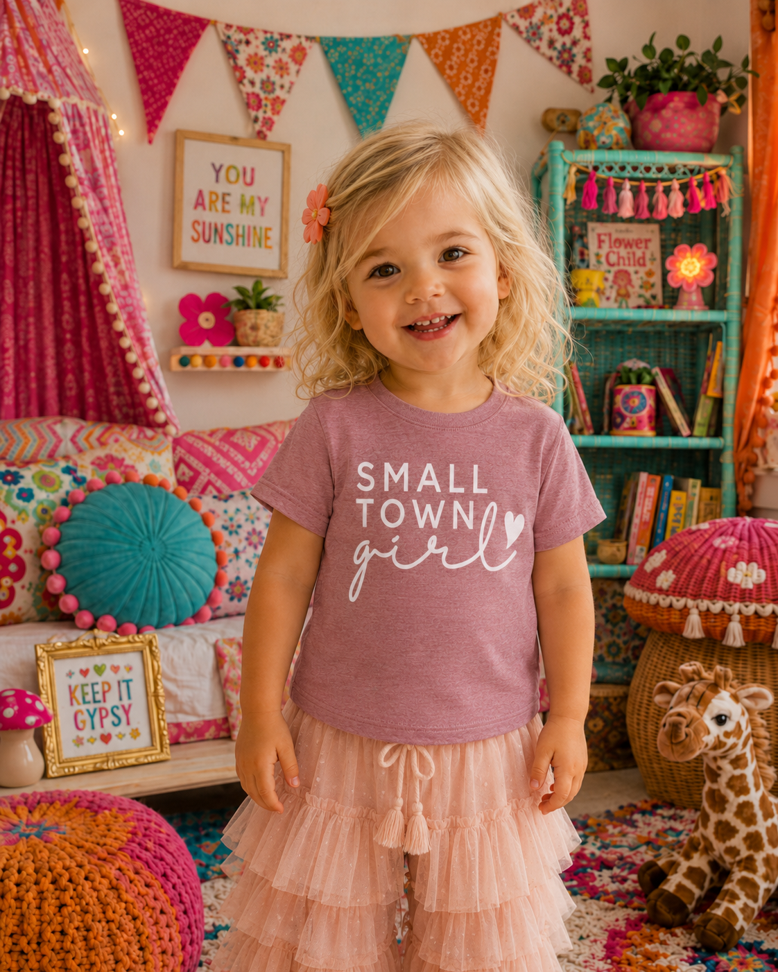 Small Town Girl Lollipop Kids Graphic Tee 148K