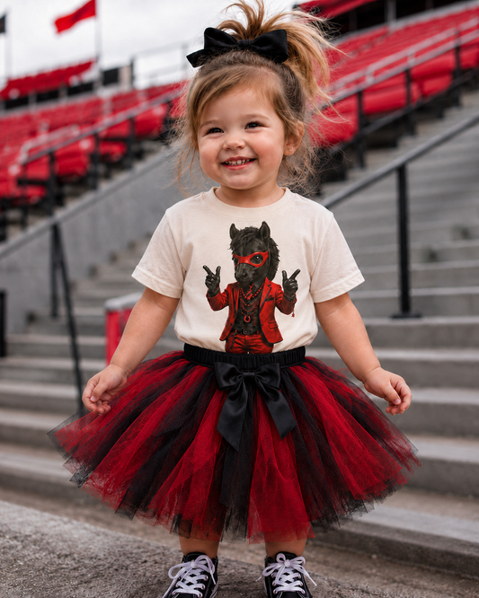 Gameday Raider Horse Cream Kids Graphic Tee 210K