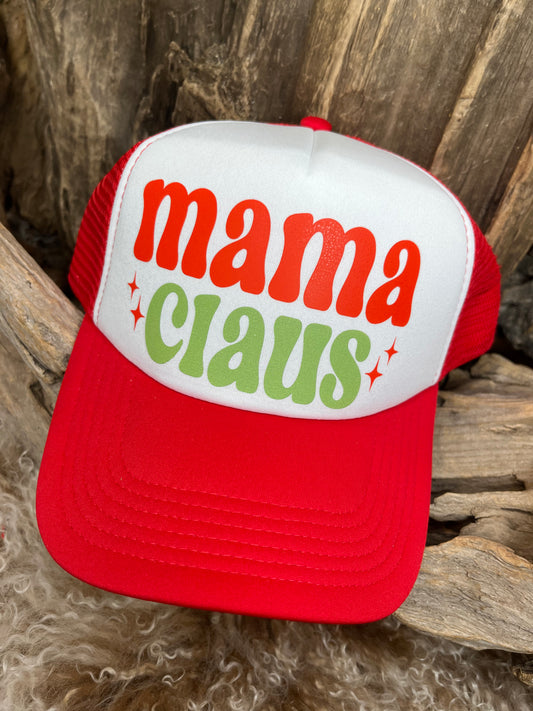 Christmas Trucker Hat Mama Clause