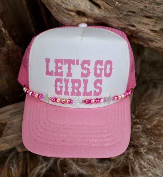 TRUCKER CAP Let's Go Girls Pink
