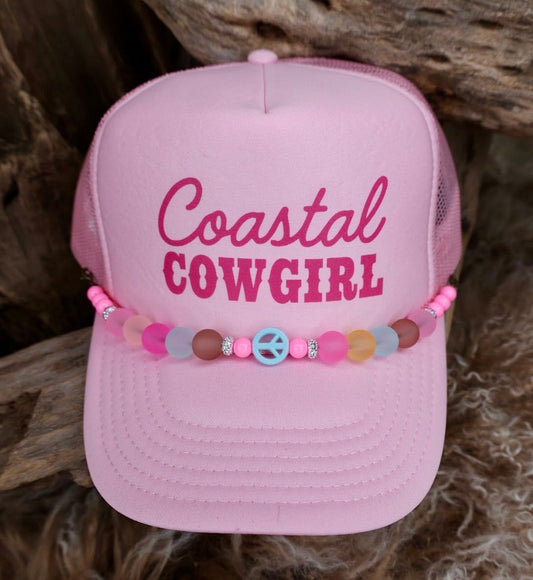 TRUCKER CAP Coastal Cowgirl Pink
