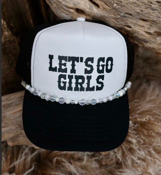 TRUCKER CAP Lets Go Girls Black