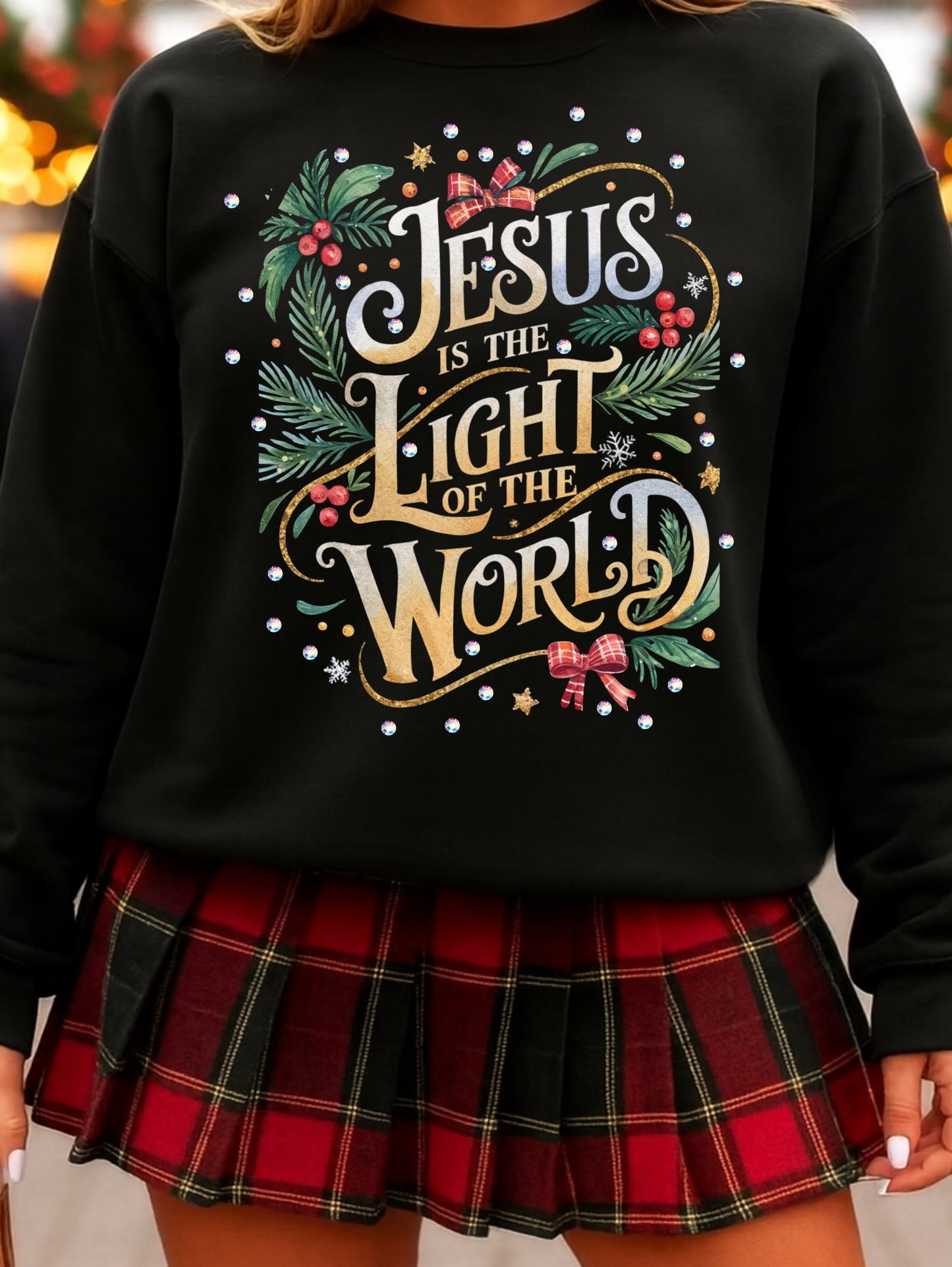 Jesus is the Light Crewneck