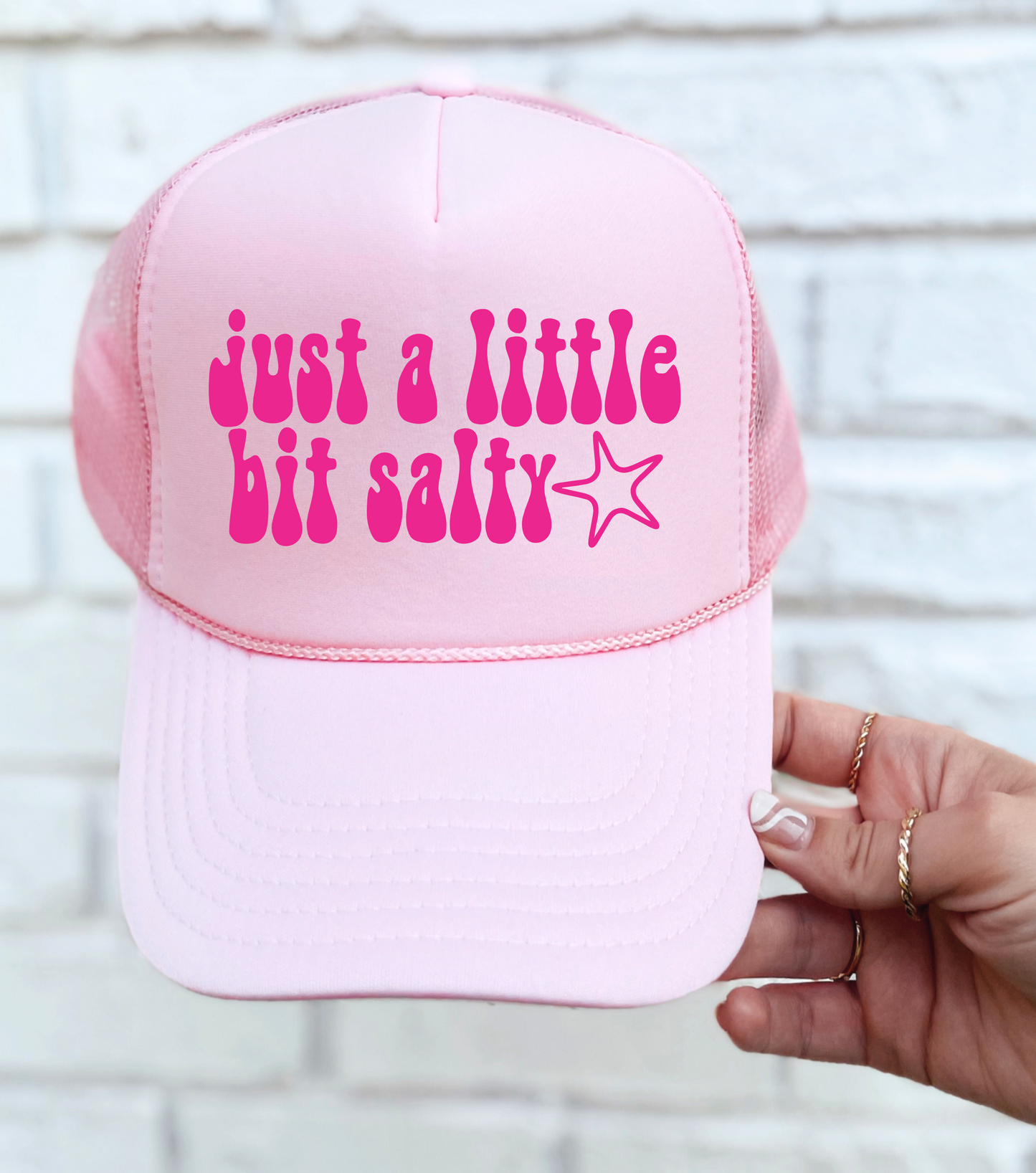 Just a Little Bit Salty TRUCKER CAP LTPNK