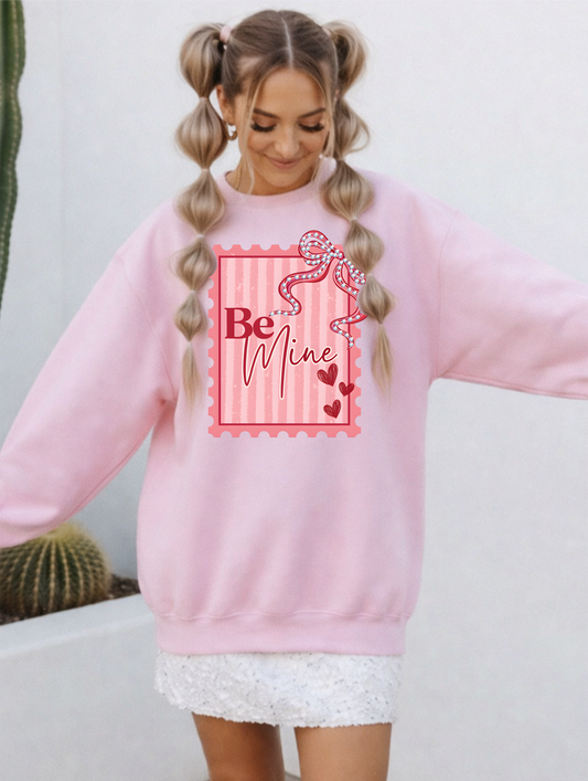 Be Mine Light Pink Crewneck