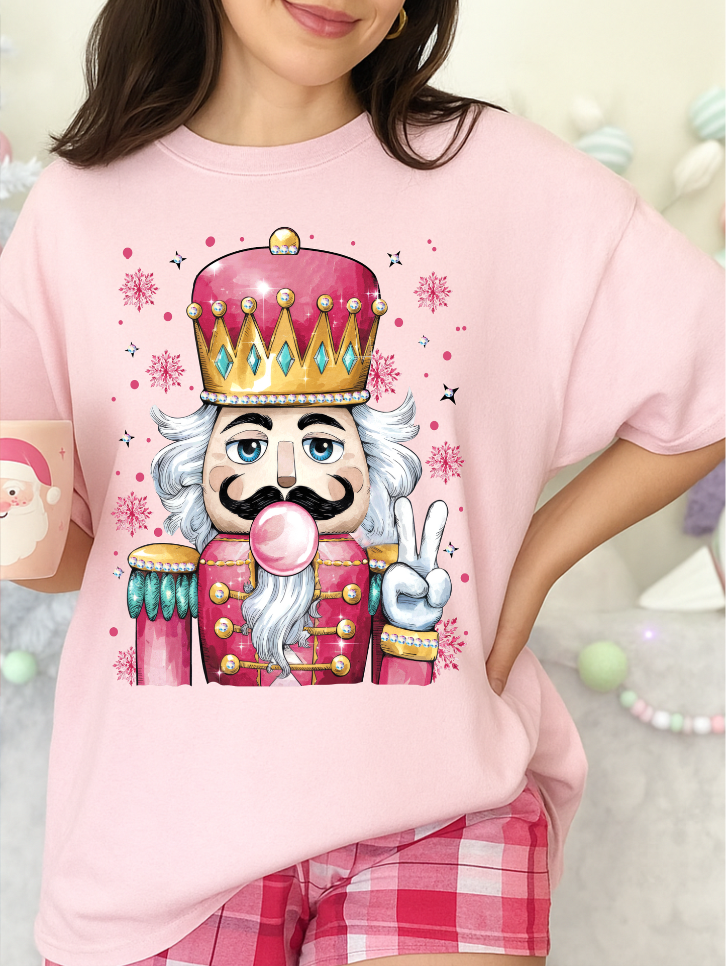 Nutcracker Peace Bubble Graphic Tee