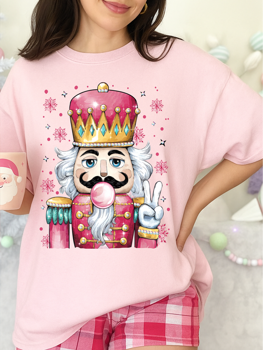 Nutcracker Peace Bubble Graphic Tee